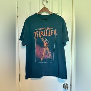 Michael Jackson Faded‎ Thriller Graphic T-Shirt